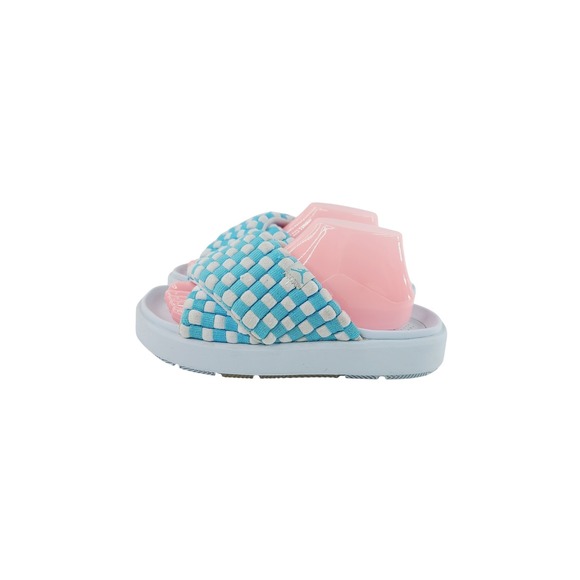 Jordan Shoes - Jordan, Fabric Upper, Rubber Sole Athletic Slide, Women, Size 8, Blue / White.